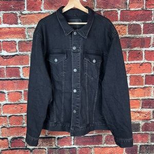 American Eagle Mens Denim Black Jacket XXL